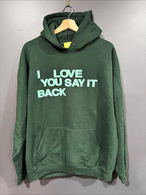 Lonely Ghost I Love You Say It Back Hoodie Green XL